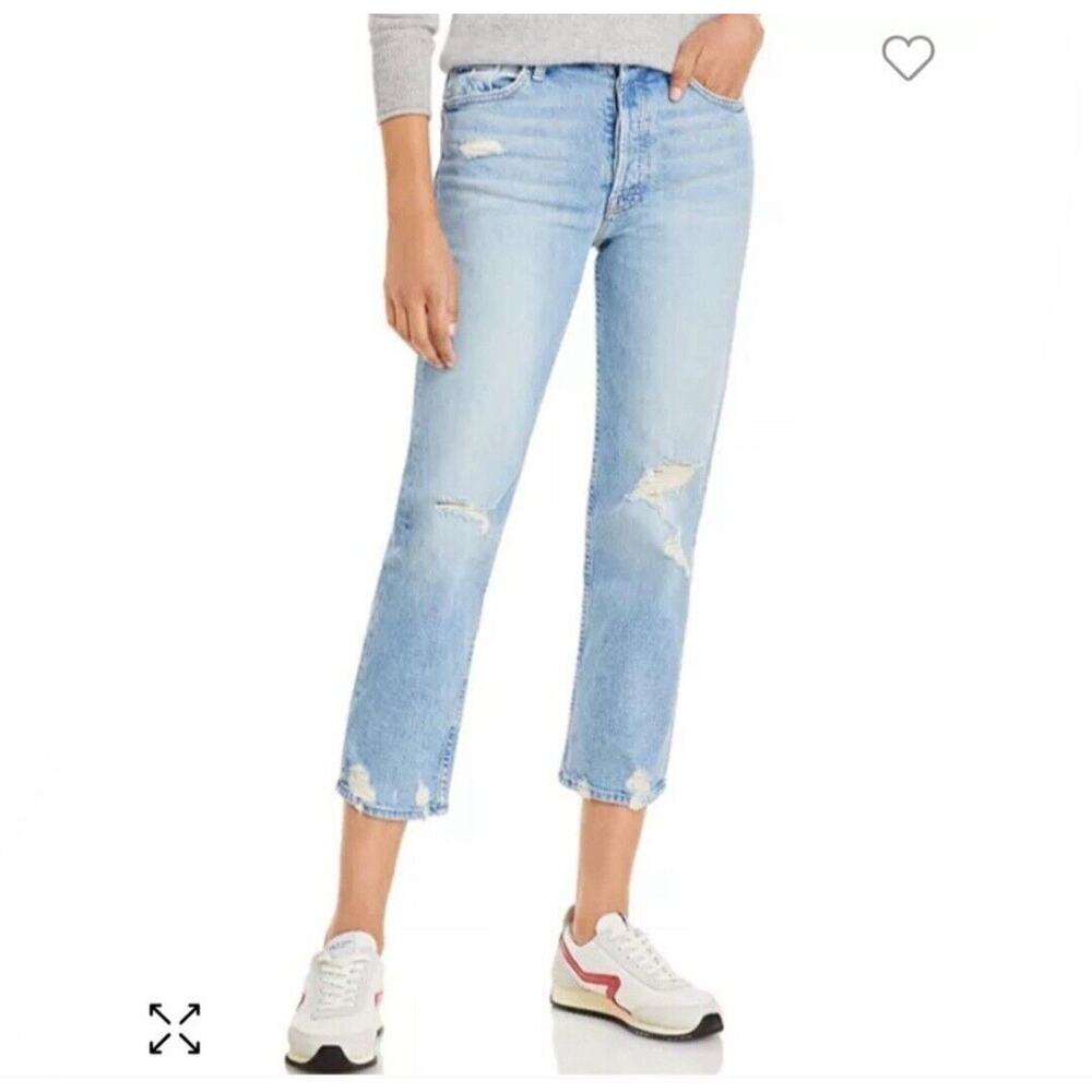 Mother‎ Superior Jeans Womens 26 The Tomcat Confession Distressed Cropped USA